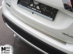 Накладка на бампер з загином Mitsubishi Outlander III FL з 2015-