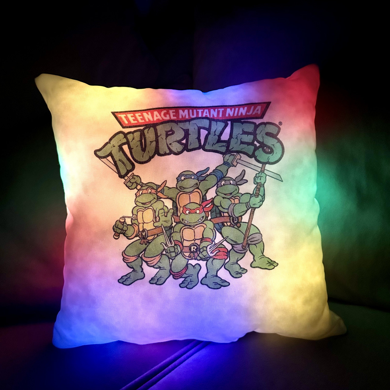 Подушка нічник Ніндзя Черепашки — дитяча подушка Turtles, подушка із зображенням Черпашок Ніндзя