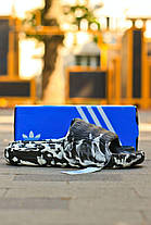 Чоловічі Шльопанці Adidas Adillete 22 Slide Black White / Адідас Аділлет 22 Слайд Чорні з Білим, фото 4