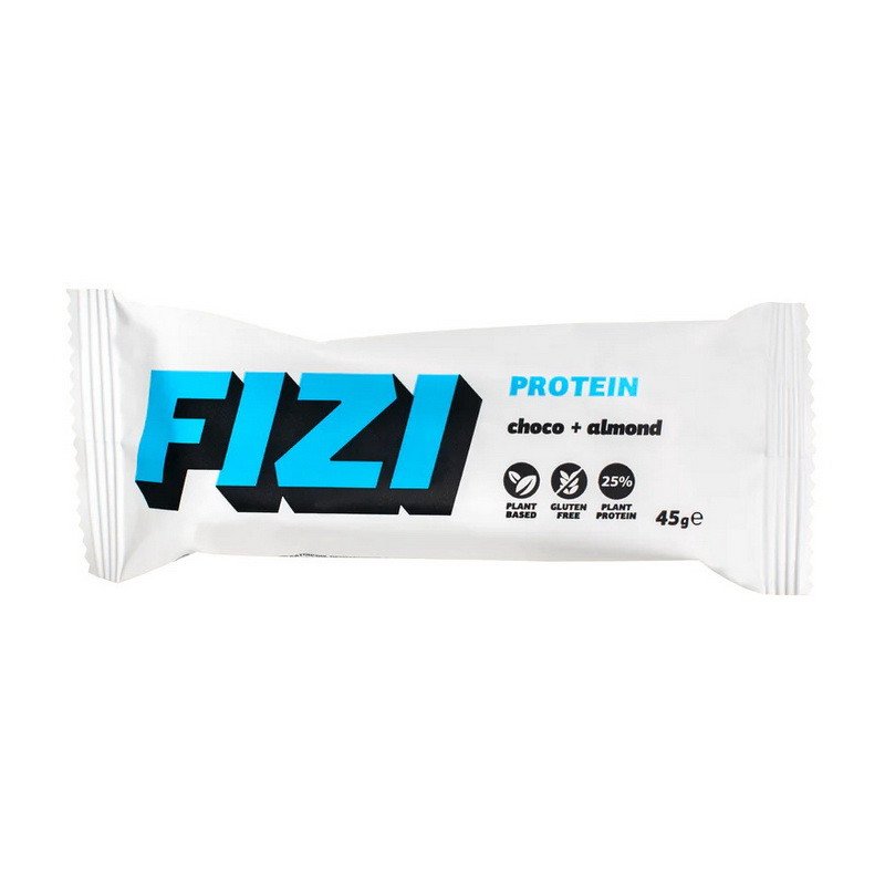 Fizi Protein Bar (45 g, choco + almond), фото 1