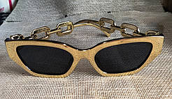 Окуляри сонцезахисні золотисті від студії LadyStyle.Biz