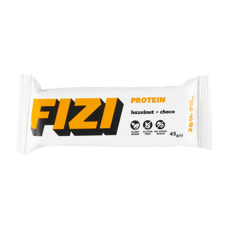 Fizi Protein Bar (45 g, hazelnut + choco), фото 1