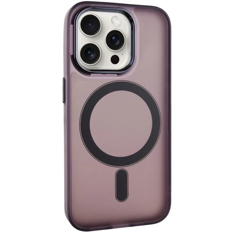 Чохол-накладка EpiK TPU + PC Lily with MagSafe для Apple iPhone 15 Pro Dark Purple