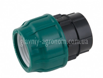 Муфта (фітинг) 40х1" затискна з внутрішньою різзю для під'єднання поліетиленової труби Туреччина, фото 1
