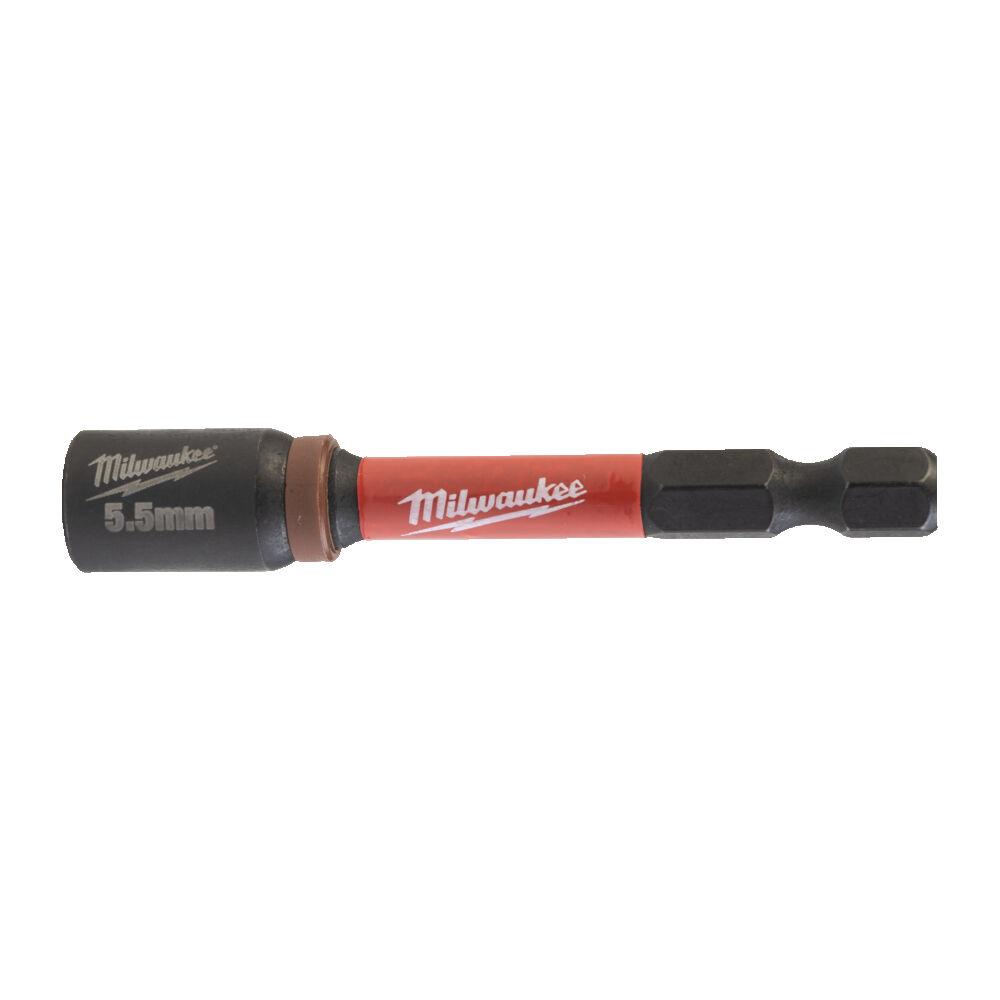Торцева головка 1/4 дюйма, шестигранна, 5.5 мм Shockwave, ударостійка Milwaukee 4932492434