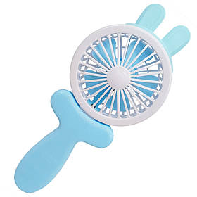 Вентилятор ручний портативний «Зайчик» Bambi VNTR-002-3(Blue) синій, Toyman