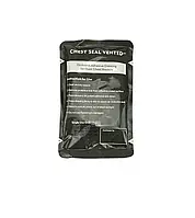 Оклюзійна наклейка Chest Seal Vented для відкритих ран грудної клітки (вентильована)
