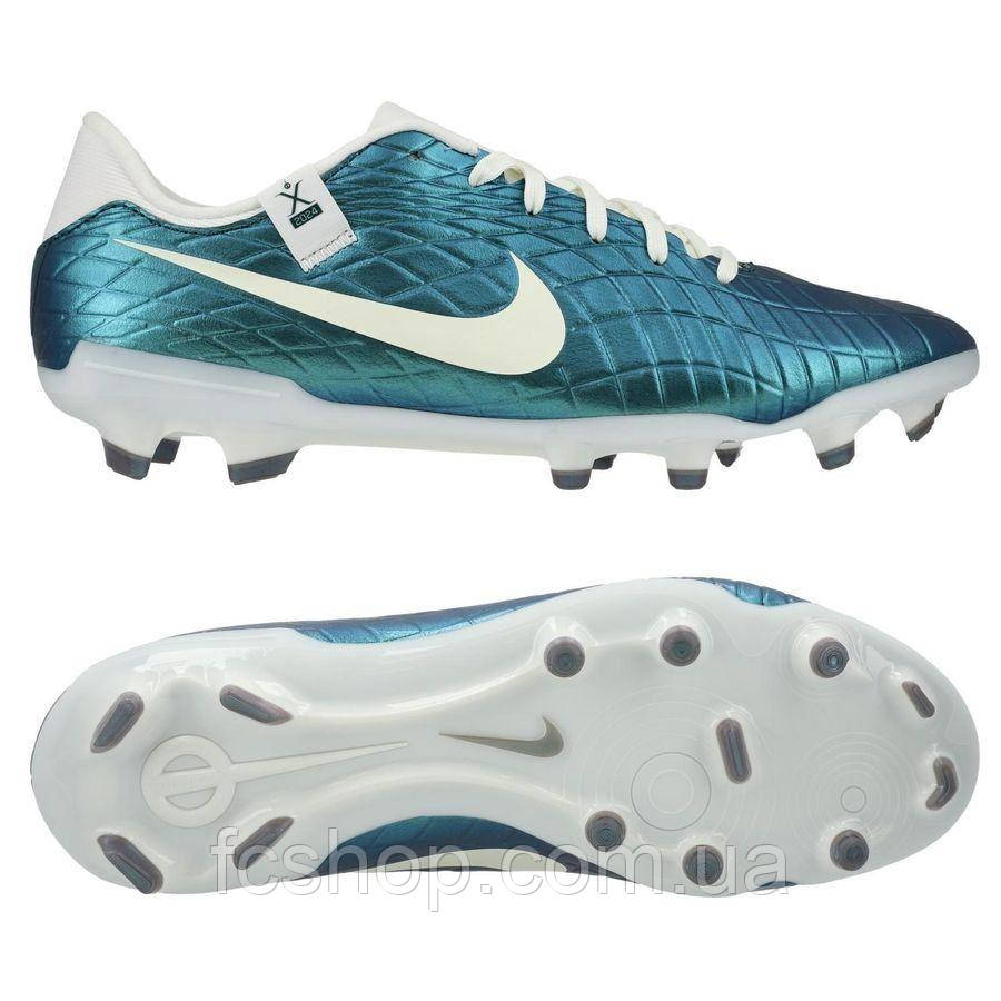 Бутси Nike Tiempo Emerald Legend 10 Academy FG/MG 30 FQ3243-300, Блакитний, Розмір (EU) — 42