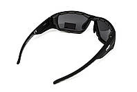 Окуляри захисні з ущільнювачем Global Vision Kinetic (gray), сірі, фото 3