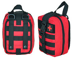 Сумка під аптечку тактична на липучці швидкознімна Червона KT7000110 solve