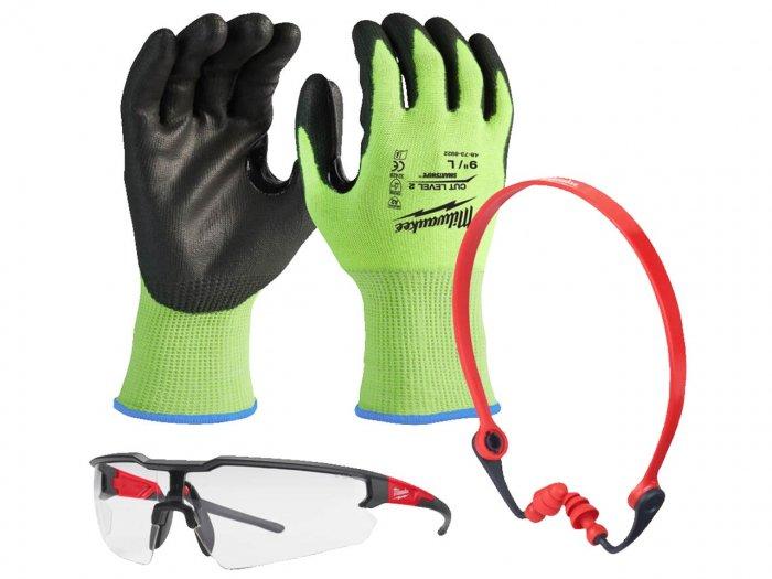 Комплект ЗІЗ Milwaukee PPE Kit 1 - G.9/L (рукавиці, окуляри, беруши)