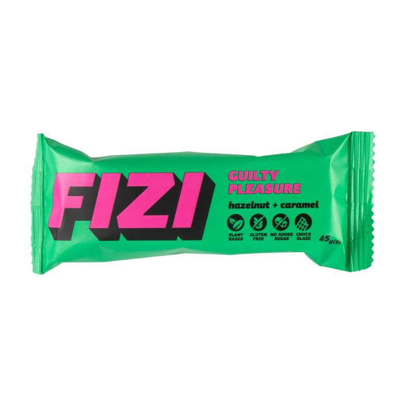 Fizi Guilty Pleasure Bar (45 g, hazelnut + caramel), фото 1