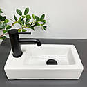 Умивальник (раковина) VBI KOMO R WHITE накладний підвісний, фото 5
