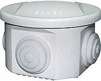 Коробка монтажна зовнішня 50х50х 4 входи кругла ST108