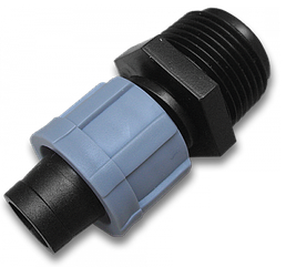 Адаптер для крапельної стрічки із зовнішньою різьбою 3/4", DSTA10-34L