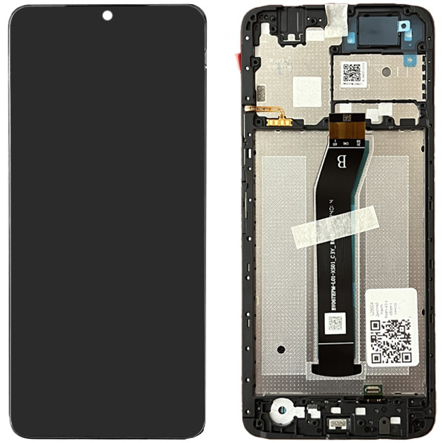 Дисплей Xiaomi Redmi A3 у зборі із сенсором і рамкою black service orig