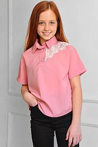 Блуза пiдлiткова для дівчинки темно-рожевого кольору 182841P