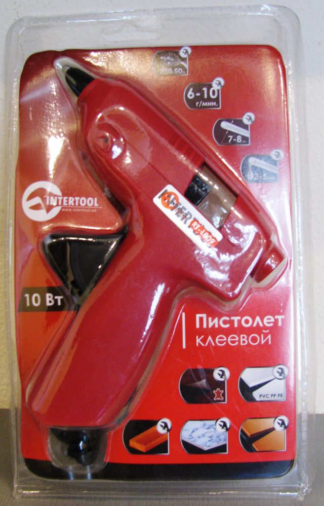 Клейовий пістолет Intertool Клейовий пістолет купити Дніпро