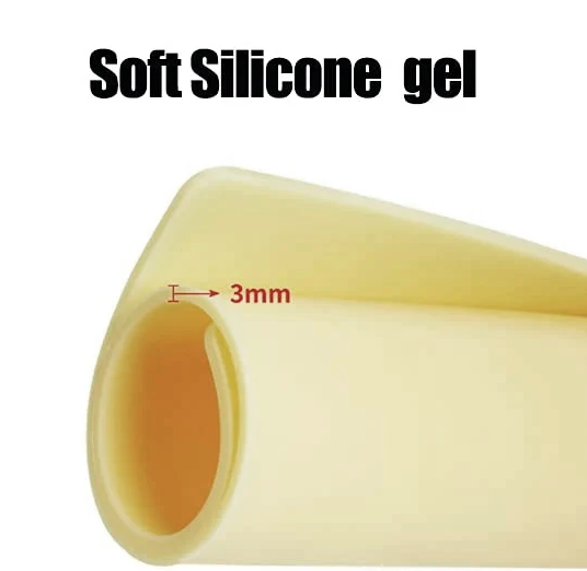 Килимок силіконова шкіра для тату рожевий 3 мм 150*150 мм, фото 1