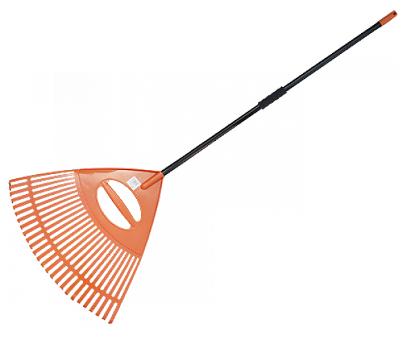 Граблі віялові 26 зубців з металевим держаком, KT-CXGH26-M, фото 1