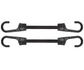 Шнур еластичний гумовий 120см х 2шт. з металевими гачками PVC BUNGEE CORD HOOK, BCH2-08120BC-B