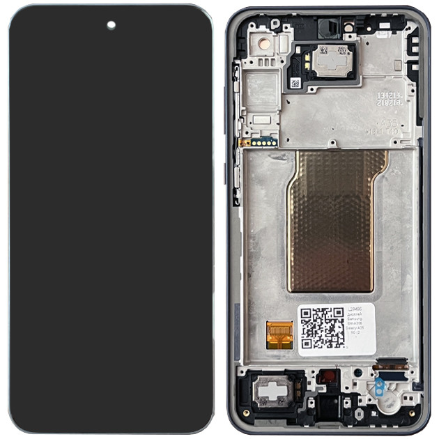 Дисплей Samsung SM-A356 Galaxy A35 5G (2024) у зборі із сенсором і рамкою Awesome Navy service orig