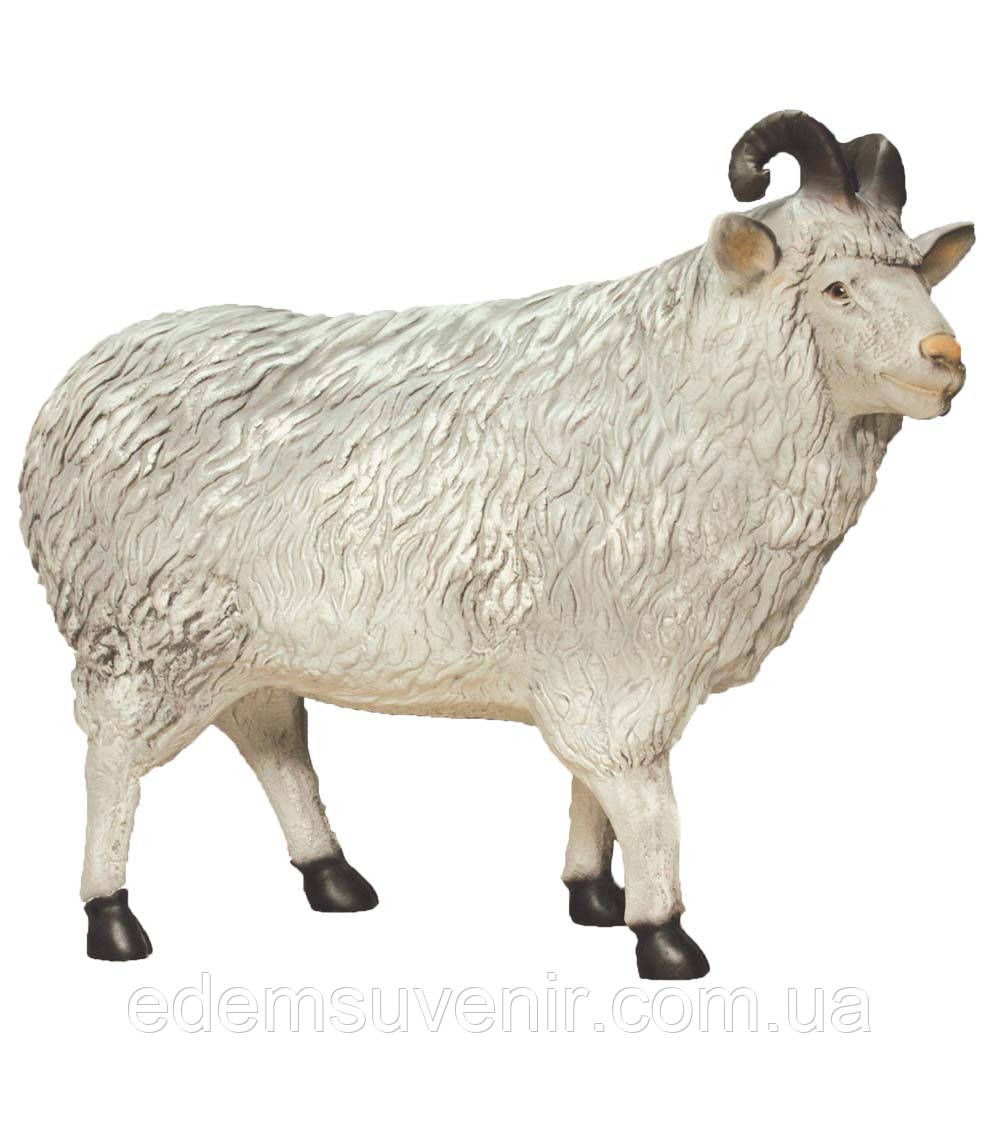 Велика садова фігура Баран 92 см, велика садово-паркова фігура із полістоуну
