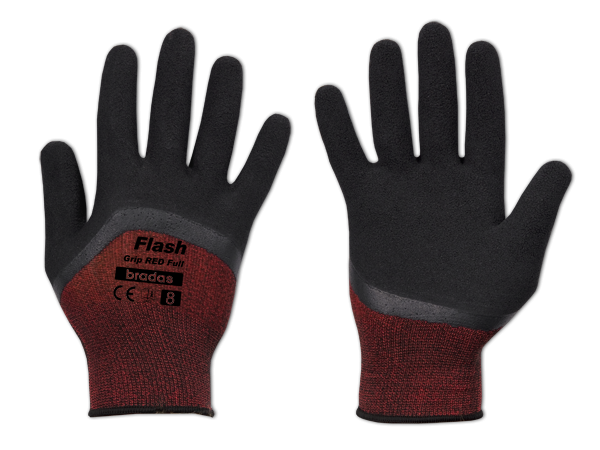 Рукавички захисні FLASH GRIP RED FULL латекс, розмір 10, RWFGRDF10, фото 1
