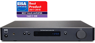 NAD C 338 гібридний цифровий стерео підсилювач-ЦАП з Chromecast & Bluetooth