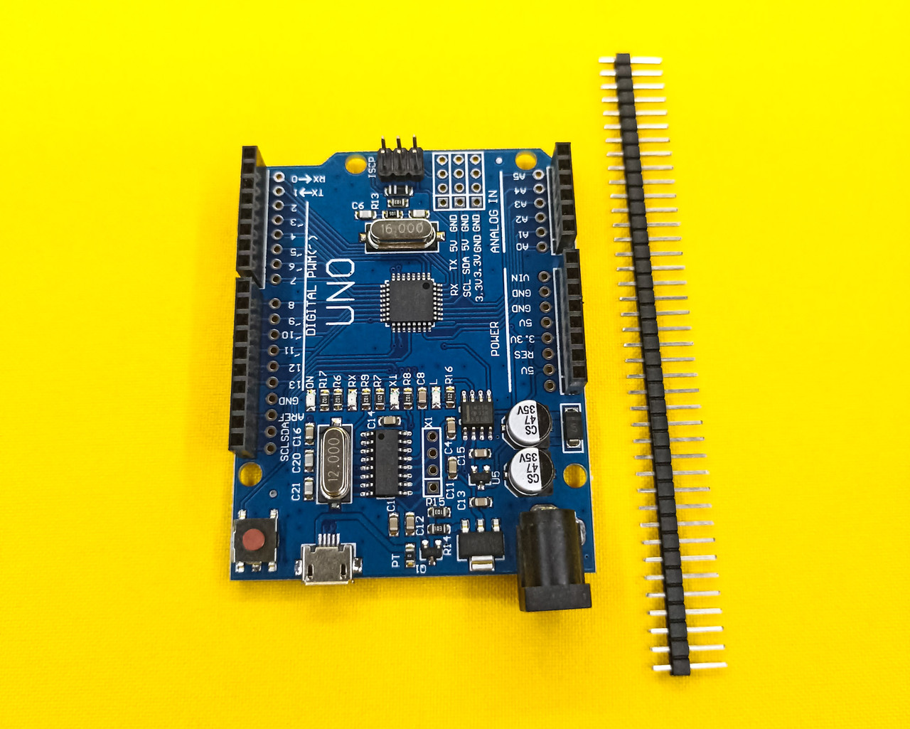 Arduino UNO R3 mega328P, MicroUSB