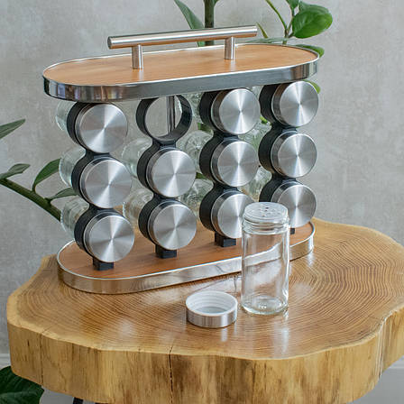 Набір для спецій квадратний Edenberg 12в1, фото 1