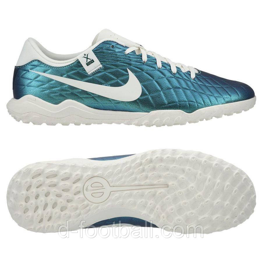 Сороконіжки Nike Tiempo Legend X Academy TF x Emerald FQ3245-300, Блакитний, Розмір (EU) — 44.5