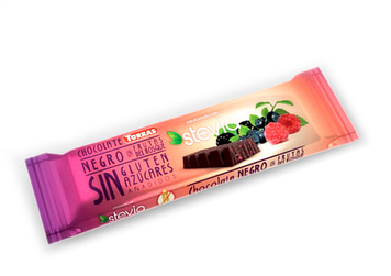 Батончик без глютену та цукру зі стевією(мята,апельсин,ягоди)35гр