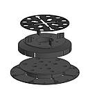 Комплект регульованих опор висотою 156-248мм на 1м2 керамограніту 60х60см, набір для створення фальшпідлоги 1м2, фото 3