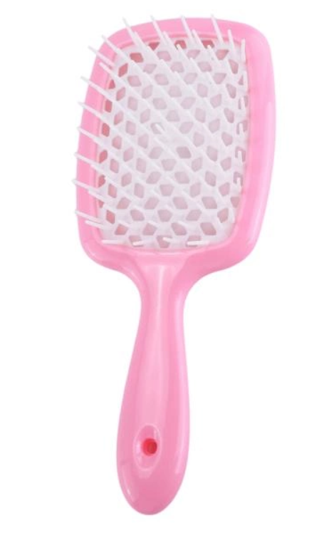 Щітка для волосся Hair brush comb SALON рожева біла серединка, фото 1