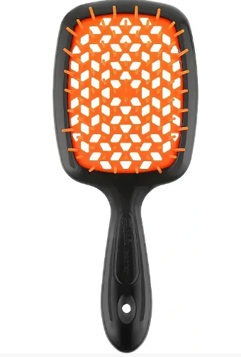 Щітка для волосся Hair brush comb SALON чорна оранжева серединка, фото 1