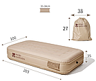 Матрац надувний одномісний Mobi Garden Air single bed 36 см NX22663010 sand, фото 3