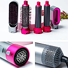 Фен стайлер 5в1 Hot Air Styler + Подарунок Щипці для завивки вій LY-150 / Мультистайлер для волосся / Фен щітка, фото 7