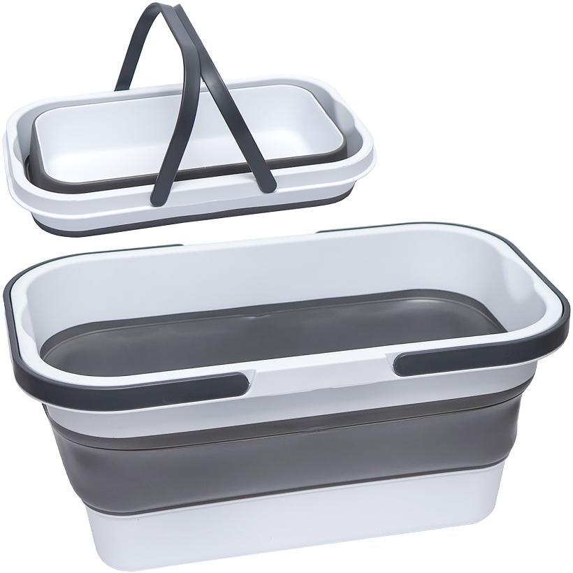 Кошик складний силіконовий 16л відмінно підійде для поїздок і подорожей, а також для домашніх завдань.