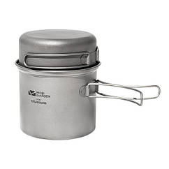 Набір титанового посуду (казанок, миска) 1.1л+0.45л Mobi Garden NX21666033 titanium