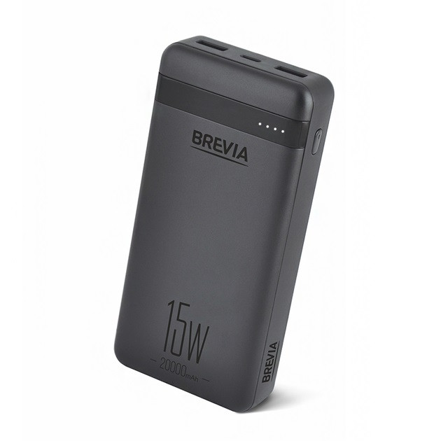 Універсальна мобільна батарея BREVIA 20000 mAh 15W, Li-Pol (45215)