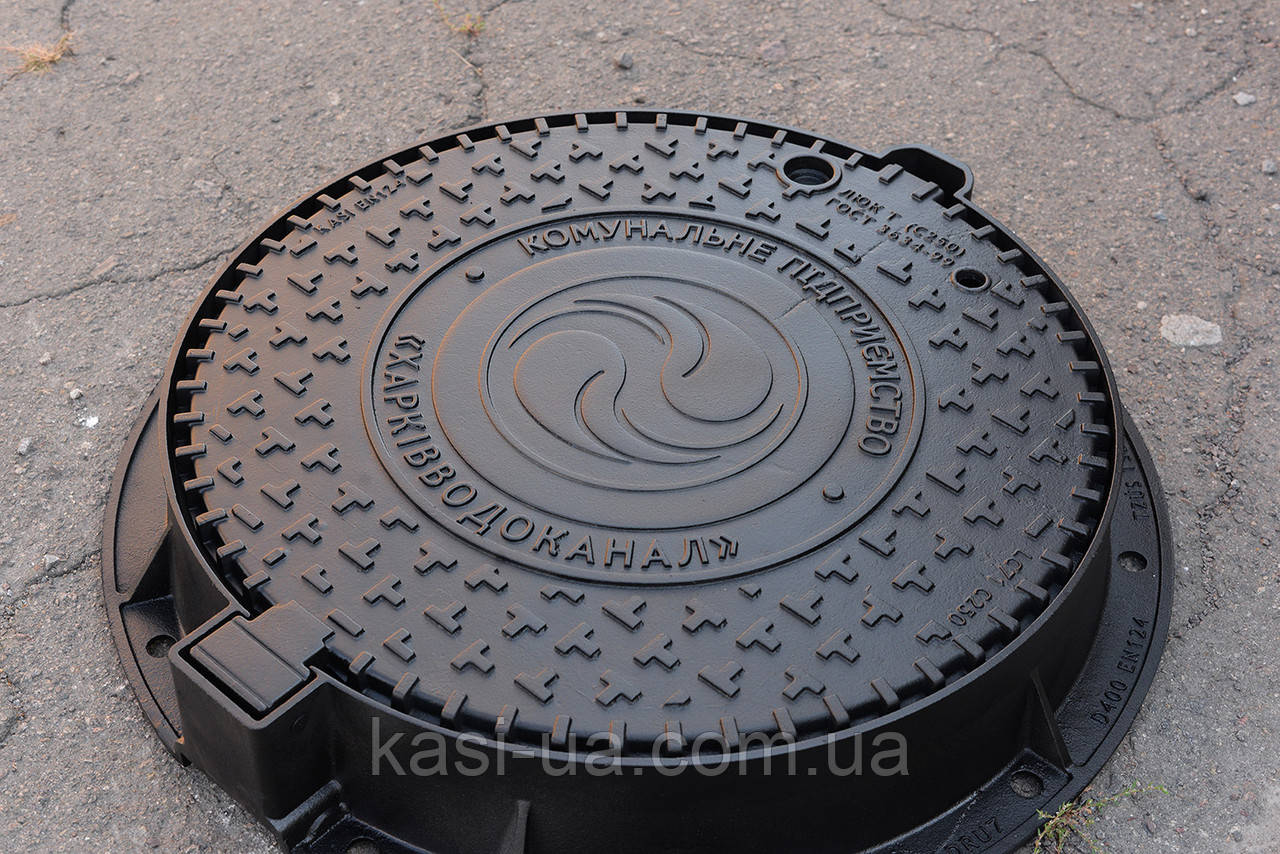 Люк канализационный тяжелый KASI тип Т (С250) KСU71P c логотипом заказчика (Чехия) - фото 6 - id-p429182372