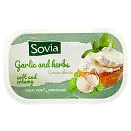 Крем-сир з часником Sovia Garlic and herbs 200г. Іспанія, фото 2