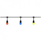 Світильник підвісний Horoz Electric CARNAVAL-1 E27 220V 10 ламп 2x0,75мм IP44 10м чорний (022-001-0001-010)