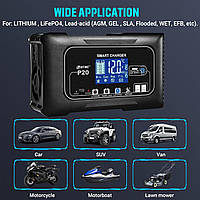 Зарядное устройство для аккумулятора авто HTRC 20A 12 В, 24 В с жк экраном, европейская вилка