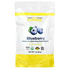 Чорниця California GOLD Nutrition "Freeze Dried Blueberry" сушені шматочки (28 г)