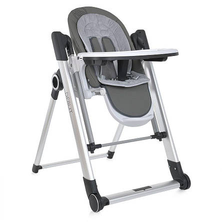Стільчик-гойдалка для годування El Camino ME 1102 Debut Serious Gray (таймер, сенсор закачування, музика, пульт), фото 1