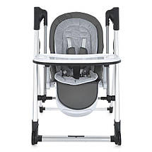 Стільчик-гойдалка для годування El Camino ME 1102 Debut Serious Gray (таймер, сенсор закачування, музика, пульт), фото 4