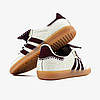 Жіночі кросівки Adidas Samba x Wales Bonner Pony Cream White кеди Адідас Самба бежеві текстильні, фото 9