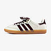 Жіночі кросівки Adidas Samba x Wales Bonner Pony Cream White кеди Адідас Самба бежеві текстильні, фото 10